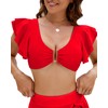 Jolefille Push Up Bikini Tops for Women U-Wired Padding Support