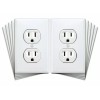 Larkmo Fake Electrical Outlet Sticker Decals, Prank Wall Outlet Joke,
