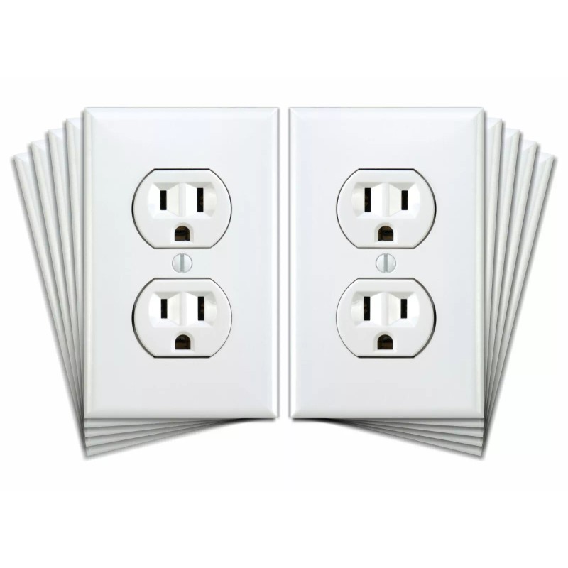 Larkmo Fake Electrical Outlet Sticker Decals, Prank Wall Outlet Joke,