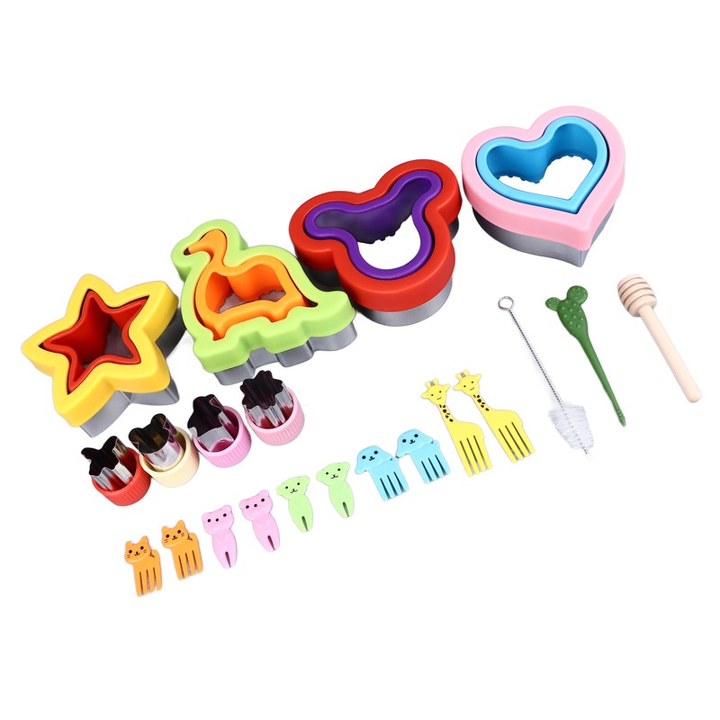 21PCS Sandwich Cutter and Sealer Bread Sandwich Shaper Dinosaur Star