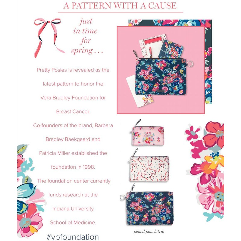 Vera Bradley Small Journal Pretty Posies One Size