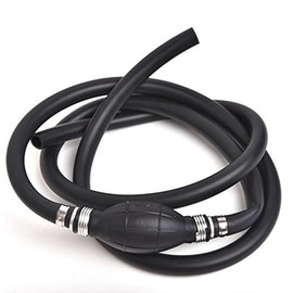KATSU Petrol Syphon Pump Hand Transfer Fuel Pump Fuel Line Assembly with 8mm x 1.9m Rubber Hose for Outboard Marine Boat Engine Motor 482193