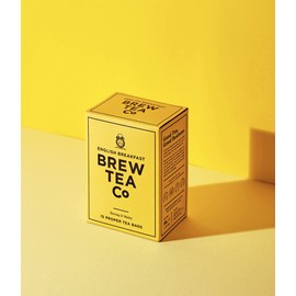 Brew Tea Co English Breakfast Whole Leaf Tea Bags, Pack of 15