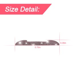 4PCS Bling Car Rear View Mirror Anti-Scratch Stickers Protector, Rhinestone Auto Door Handle Edge Guards, Crystal Anti-Collision Strip Decal, Car Decoration Accessories for Women Men (Pink)