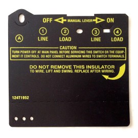 Intermatic Swimming Pool Timer Time Clock Cover Insulator, Black Part 124T1952