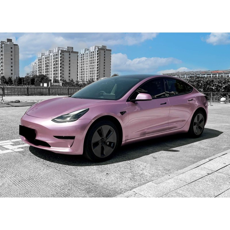 Super Gloss Metallic Passion Pink Automotive Vinyl Wrap Car Vehicle