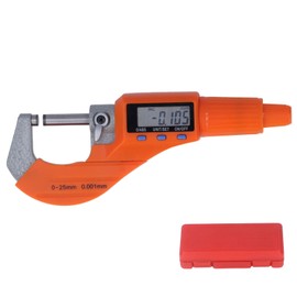 Digital Micrometer Electronic Spiral Thickness Measuring Tool 0.001mm Resolution Gauge 0‑25mm