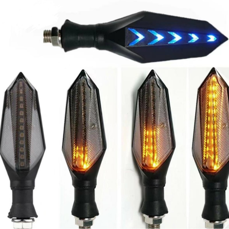 4Pcs Motorcycle Turn Signal Light 12LED 12V Universal Sequential Indicator