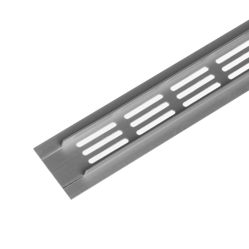 40x300mm Air Vent Cover - Aluminium Ventilation Grille - Silver