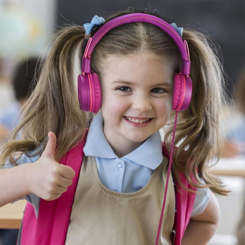 POWMEE POWMEE M1 Kids Headphones Wired Headphone for Kids,Foldable Adjustable