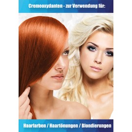 Cream Oxydant Developer 6% 500 ml (20 Volumes) for Hair Dye, Hair Dye or Bleaching Oxidation Cream with Hydrogen Peroxide H2O2 Oxidant is Free from Fragrances