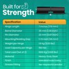 7" Heavy Duty Weld On Hinges for Metal, Black Barrel
