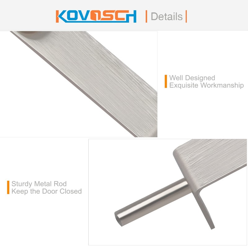 KOVOSCH 4 Pack Flush Bolt 6 Inch, Heavy Duty Flush