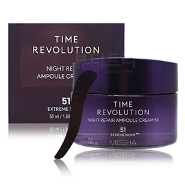 Missha Time Revolution Night Repair Ampoule Cream 50ml / 미샤 타임 레볼루션 나이트리페어 앰플 크림 50ml