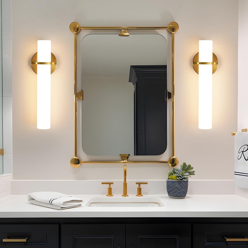 AIJIASI Wall Sconces - 15 inch Gold Wall Sconces Set