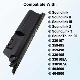 BUSFUIVA SoundLink 3 Battery for Soundlink 2 SoundTouch 20 404600 330107 359495 359498 330105 330105A 330107A 404600 404900 Updated