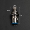 Pack of 2 Ceramic Valve Replacement Cartridge, Hot and Cold