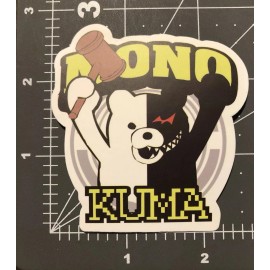 Mono Kuma Humor Decal For Skateboard Laptop Guitar Decal Sticker B7B