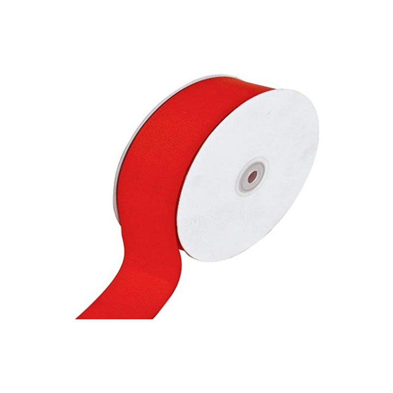 Creative Ideas Solid Grosgrain Ribbon, 1-1/2-Inch by 50-Yard, Red