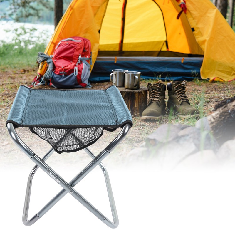Outdoor Portable Folding Stool Aluminium Alloy Train Painting Camping Folding