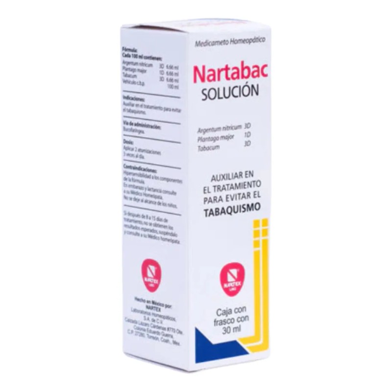 Nartabac Auxiliar En Tratamiento Del Tabaquismo 30ml 3 Pack