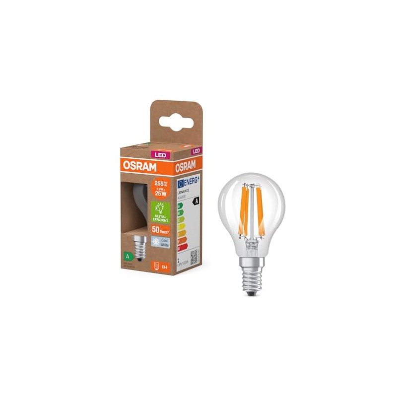 Osram Classic Mini Ball LED Lamp with Decorative LED Filament