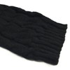 Wrapables Ribbed Cable Knit Leg Warmers for Women, Black