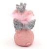 Dekohelden24 Ceramic Decorative Pigs with Crown and Glitter Set of