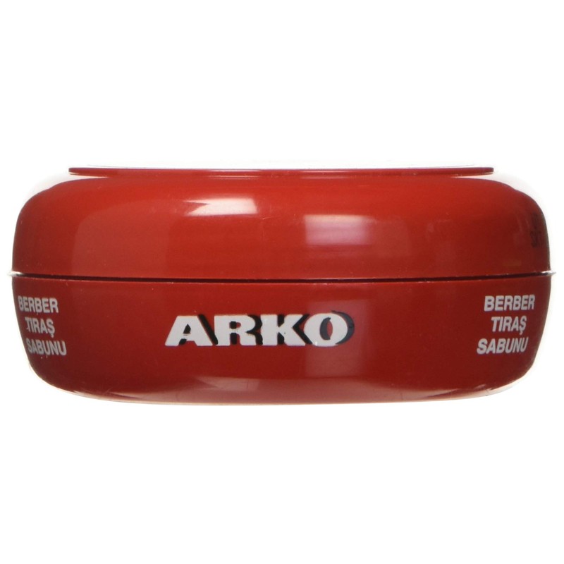 Arko Shaving Soap in Bowl, Red, 90 gram