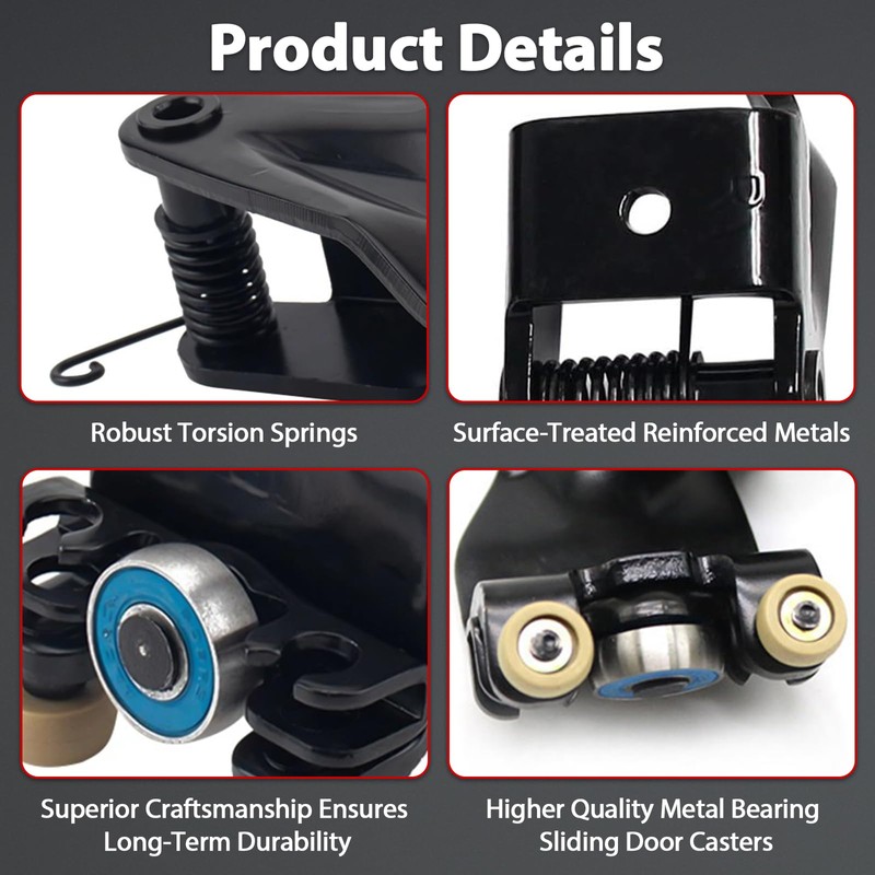 Wisamic Sliding Door Rollers Compatible with 2005-2010 Honda Odyssey EX