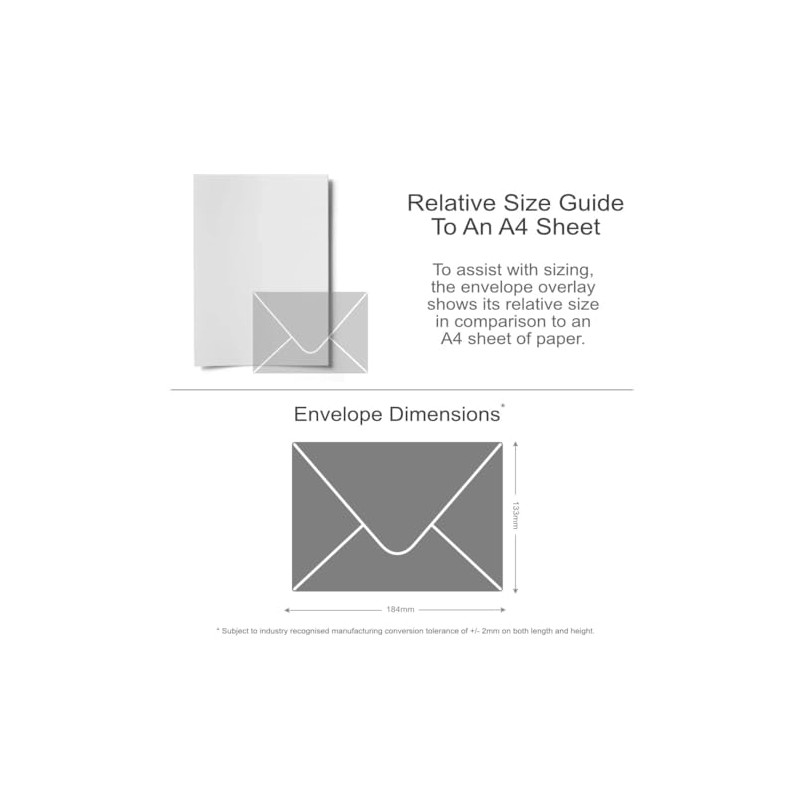 Pack of 25 Colorplan Cool Blue 133mm x 184mm Gummed