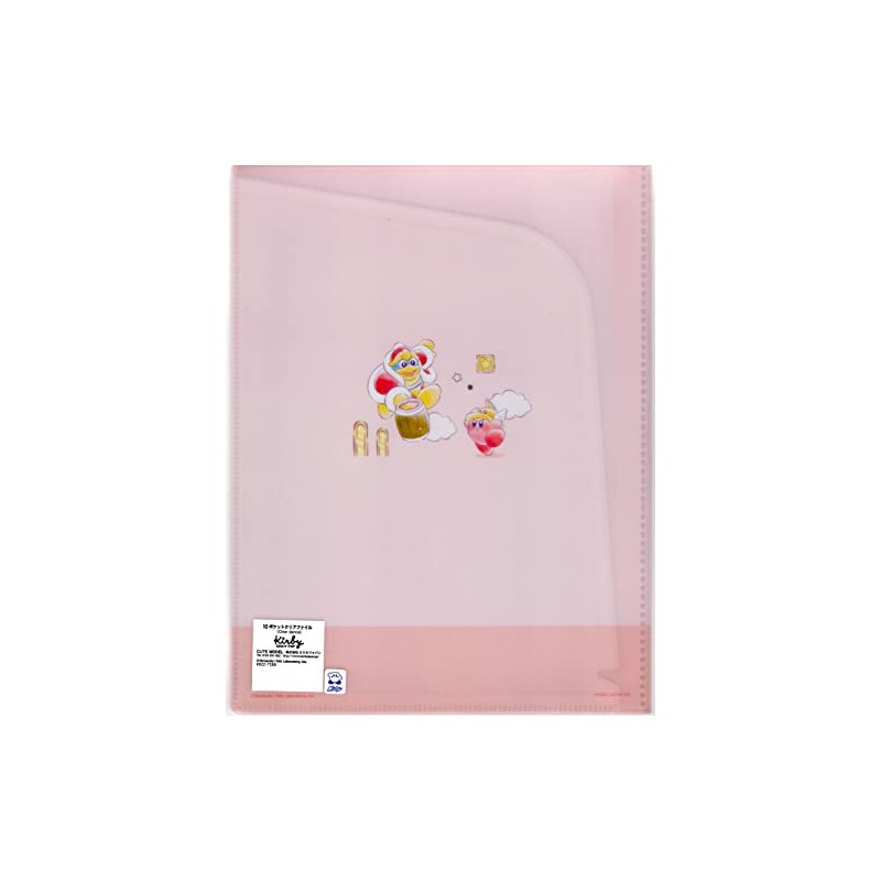 Kamio Japan 10 Pocket A4 Clear File (301814 Kirby Star