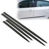 Black Car Door Side Body Guards, 4PCS Body Side Trim