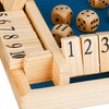 Relaxdays Shut The Box, 10, 2 to 4 Players, Wood,