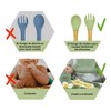 HAPPY LIFE Set de comida para bebe de silicona alimenticio