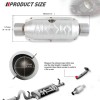 KEEPDSGN 2.5'' Car Catalytic Converter EPA Stainless Steel 3.7L 4.7L