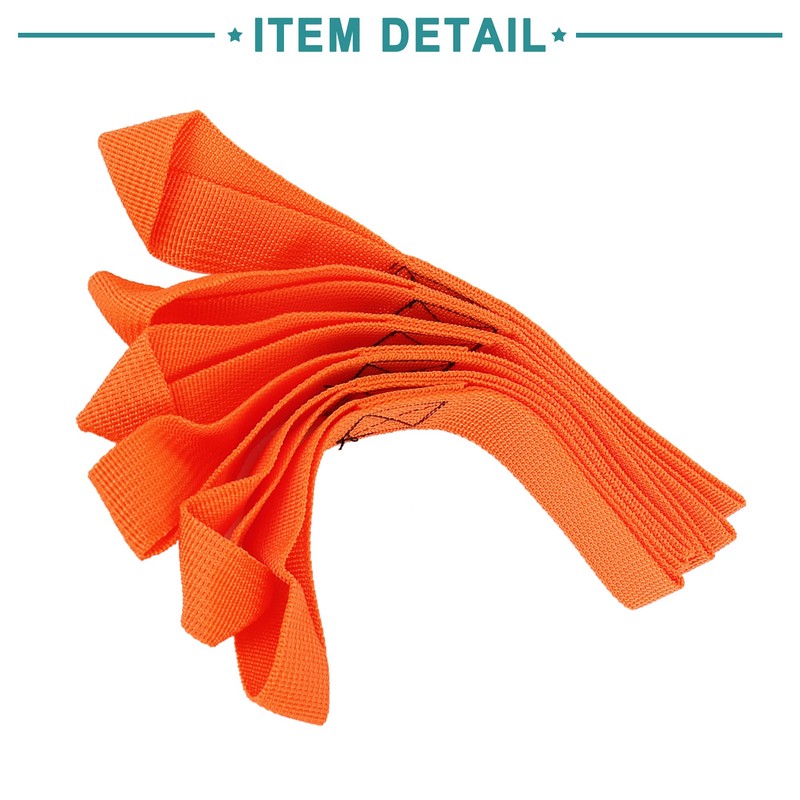 ACROPIX 6pcs Soft Loop Tie Down Trailer Strap Cargo Belt