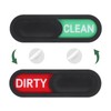 sourcing map Dishwasher Magnet Clean Dirty Sign Oval Magnetic Dishwasher