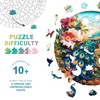 Wooden Puzzles for Adults, Unique Animal Shaped Colorful Peacock Adults