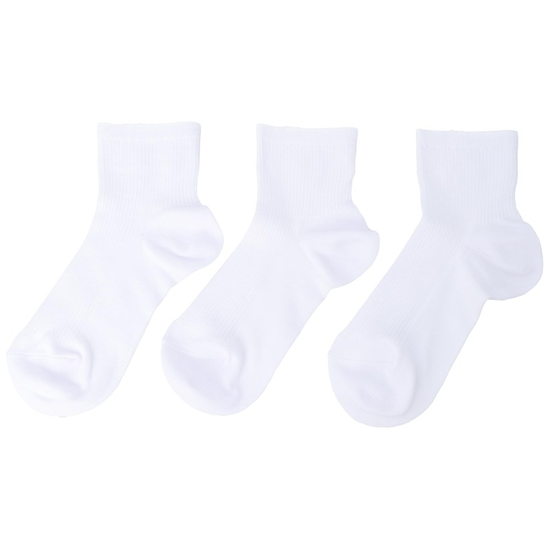 Atsugi LH50083 Rib Socks, Women's Half Mini Length, Cotton Blend,