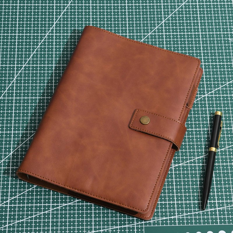 Wonderpool Leather Diary Refillable Notebook Spiral Journal Binder Portfolio -
