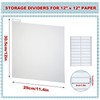 12 Pieces 12 x 12 Inches Scrapbook Tabbed Dividers Scrapbook
