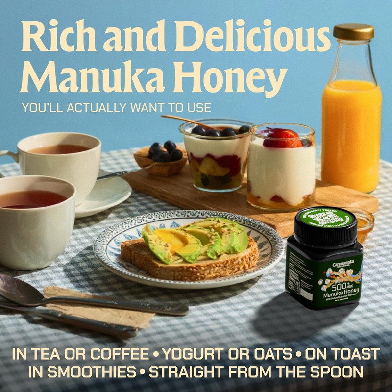 Caramanuka Manuka Honey MGO 500 – 100% Raw & Unfiltered