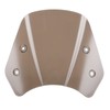 Universal Motorcycle Windshield Wind Deflector Screen W/Mounting Bracket for 5‑7inTawny