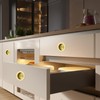 Kindoodos Recessed Pocket Door Pull Handles, Round Finger Flush Pulls