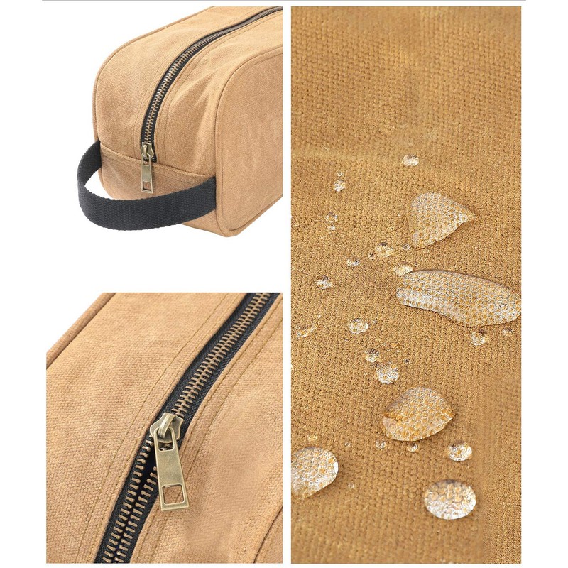 Heavy Duty 16 OZ Waxed Canvas Tool Bag, Multi-purpose Tool