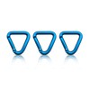 Holesto® Triangular Carabiner Set of 3 - Small Carabiner -