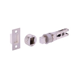 HANDLEZONE® 76mm Bullet Bolt, Round Designer Mortice Deadbolt, Catch for Internal Timber Doors - Satin Nickel