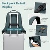 Multifunctional Laptop Backpack for Work Travel Leisure Water-Resistant Multiple Compartments