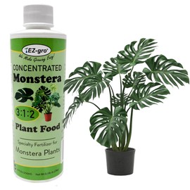 Professional Liquid Monstera Plant Food by EZ-gro | 3:1:2 Ratio of Concentrated Indoor Plant Fertilizer for Your Monstera Plant Live | 8 oz